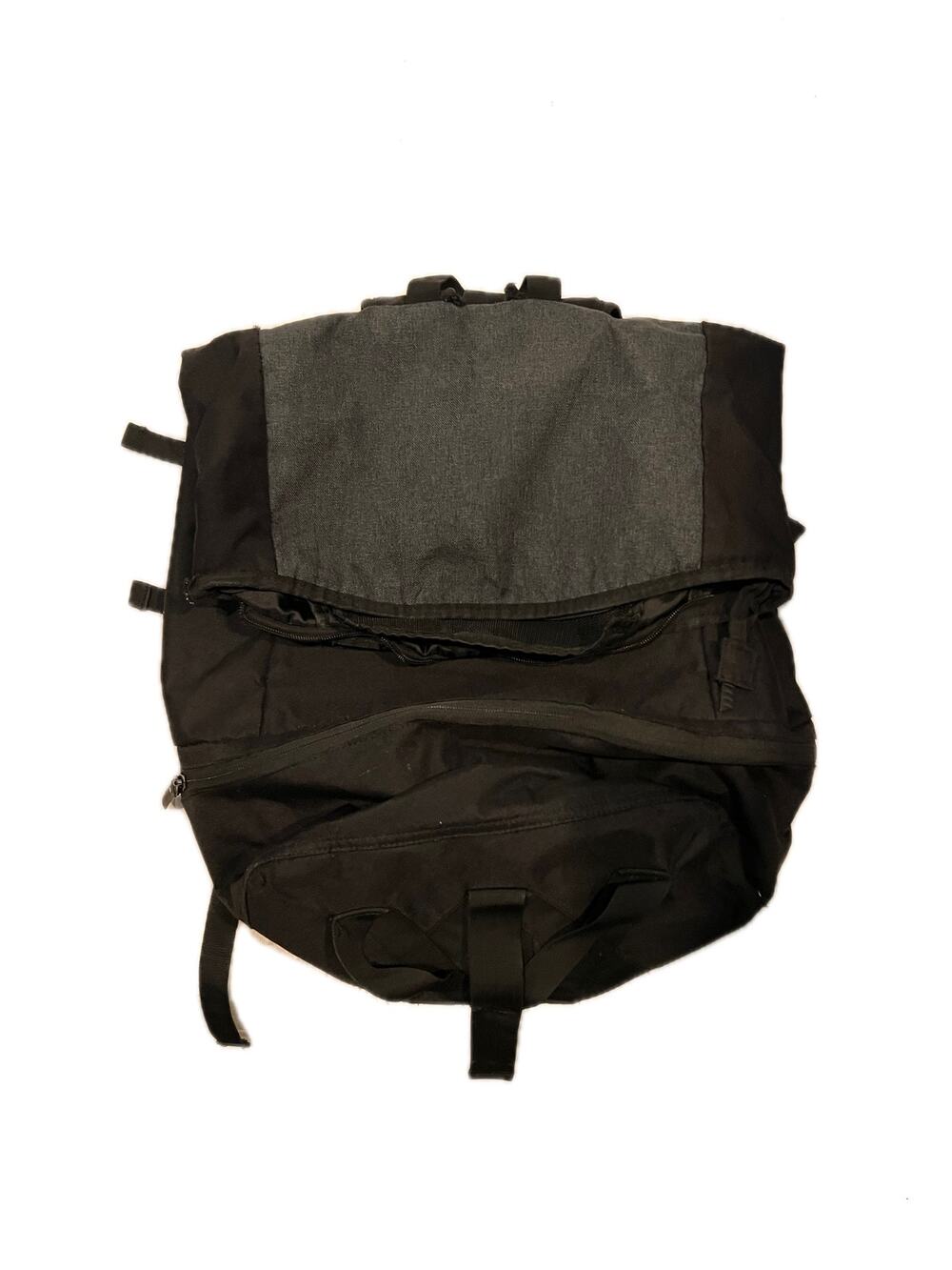 No Label Black Rolltop Backpack